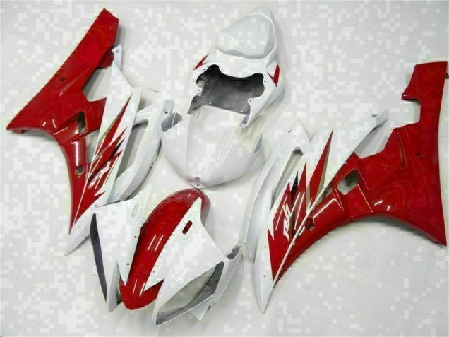 Affordable 2006-2007 Red White Yamaha YZF R6 Motorcycle Bodywork Canada