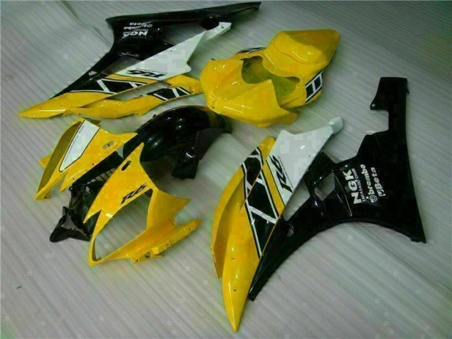 Affordable 2006-2007 Yellow Black Yamaha YZF R6 Motorbike Fairing Canada