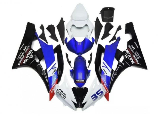 Affordable 2006-2007 Blue White Yamaha YZF R6 Motorcycle Fairings Kit Canada Affordable 2006-2007 Blue White Yamaha YZF R6 Motorcycle Fairings Kit Canada