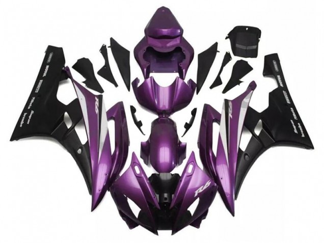 Affordable 2006-2007 Purple Black Yamaha YZF R6 Motorcylce Fairings Canada