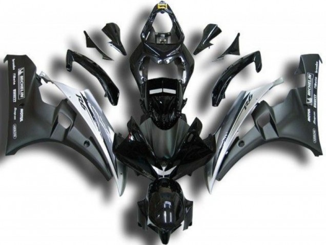 Affordable 2006-2007 Black White Yamaha YZF R6 Replacement Fairings Canada