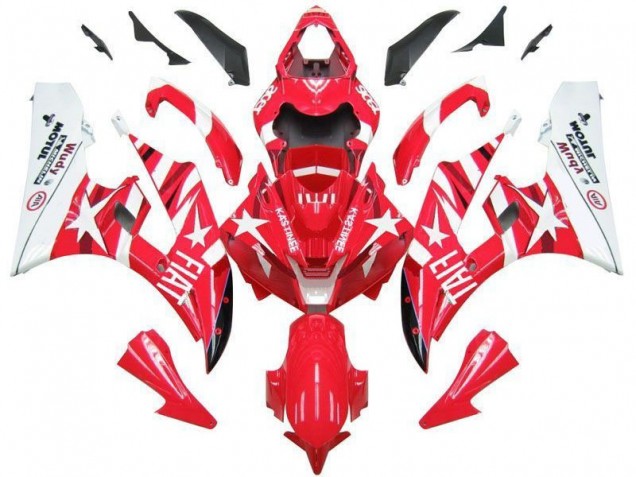 Affordable 2006-2007 Red White Star Fiat Yamaha YZF R6 Motorbike Fairings Canada Affordable 2006-2007 Red White Star Fiat Yamaha YZF R6 Motorbike Fairings Canada