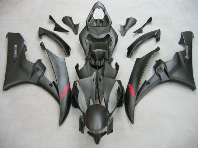 Affordable 2006-2007 Matte Black Yamaha YZF R6 Motorcycle Fairing Kits & Bodywork Canada