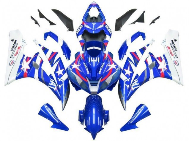 Affordable 2006-2007 Blue Star Fiat Yamaha YZF R6 Replacement Motorcycle Fairings Canada