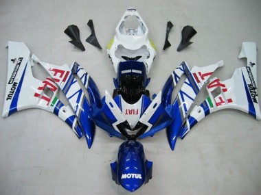 Affordable 2006-2007 Blue White Motul Red Fiat Yamaha YZF R6 Motorcycle Fairings Kits Canada