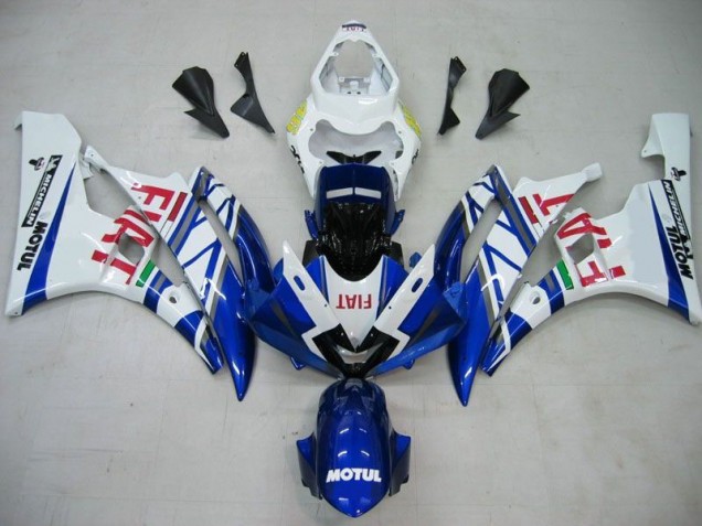 Affordable 2006-2007 Blue White Motul Red Fiat Yamaha YZF R6 Motorcycle Fairings Kits Canada