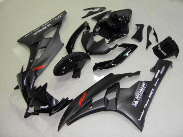 Affordable 2006-2007 Black Yamaha YZF R6 Bike Fairings Canada