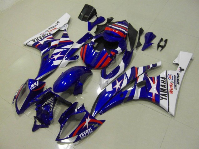 Affordable 2006-2007 Red Blue Star Yamaha YZF R6 Bike Fairings Canada Affordable 2006-2007 Red Blue Star Yamaha YZF R6 Bike Fairings Canada