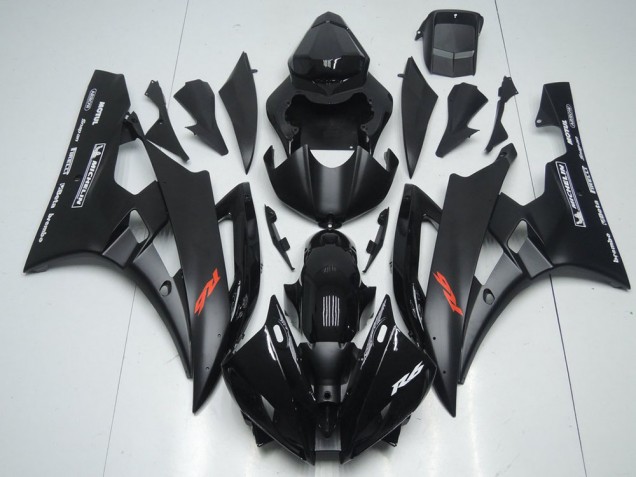 Affordable 2006-2007 Matte Black and Glossy Black Yamaha YZF R6 Motorbike Fairing Kits Canada Affordable 2006-2007 Matte Black and Glossy Black Yamaha YZF R6 Motorbike Fairing Kits Canada