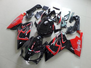 Affordable 2006-2011 Black and Red Aprilia RS125 Motor Fairings Canada