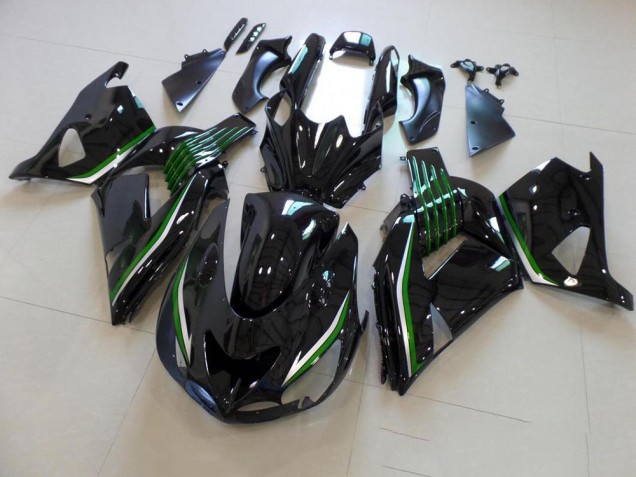 Affordable 2006-2011 Glossy Black with Green Line Kawasaki ZX14R ZZR1400 Motor Bike Fairings Canada Affordable 2006-2011 Glossy Black with Green Line Kawasaki ZX14R ZZR1400 Motor Bike Fairings Canada
