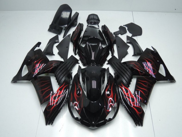 Affordable 2006-2011 Red Flame Kawasaki ZX14R ZZR1400 Motorcycle Bodywork Canada Affordable 2006-2011 Red Flame Kawasaki ZX14R ZZR1400 Motorcycle Bodywork Canada