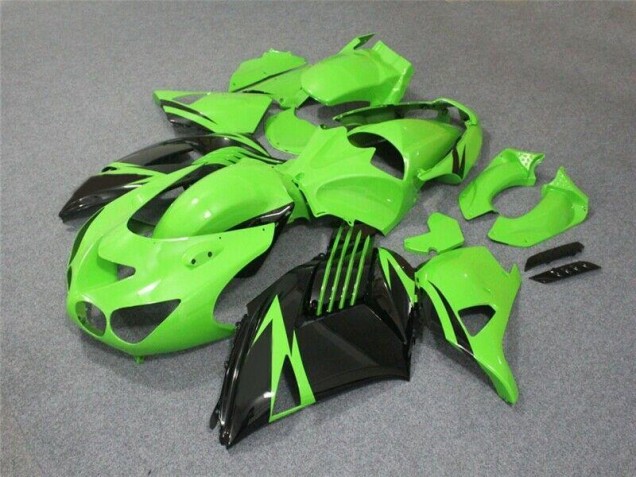 Affordable 2006-2011 Green Black Kawasaki ZX14R ZZR1400 Bike Fairings Canada Affordable 2006-2011 Green Black Kawasaki ZX14R ZZR1400 Bike Fairings Canada