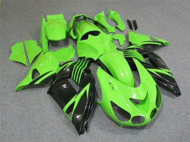Affordable 2006-2011 Green Black Kawasaki ZX14R ZZR1400 Bike Fairings Canada Affordable 2006-2011 Green Black Kawasaki ZX14R ZZR1400 Bike Fairings Canada