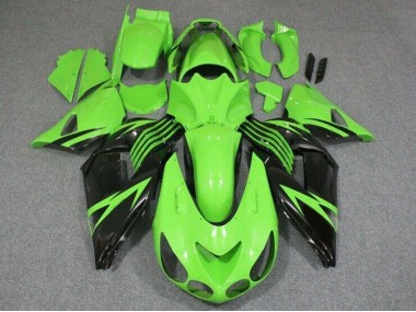Affordable 2006-2011 Green Black Kawasaki ZX14R ZZR1400 Bike Fairings Canada