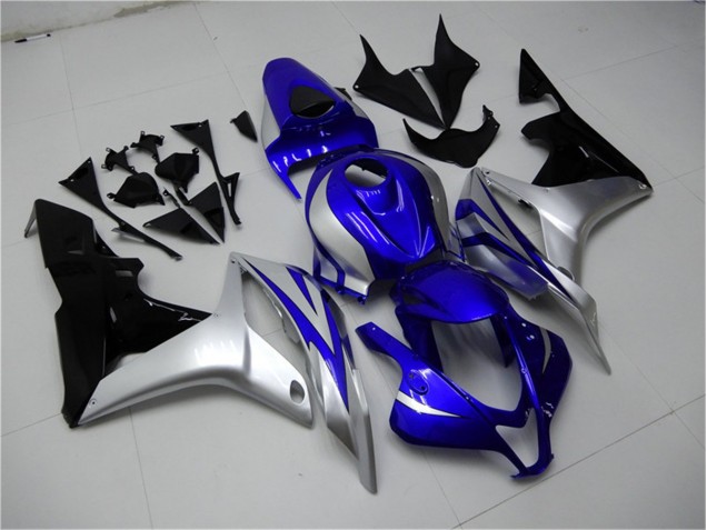 Affordable 2007-2008 Blue Silver Black Honda CBR600RR Replacement Motorcycle Fairings Canada Affordable 2007-2008 Blue Silver Black Honda CBR600RR Replacement Motorcycle Fairings Canada