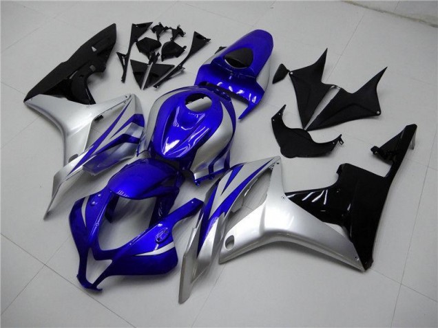 Affordable 2007-2008 Blue Silver Black Honda CBR600RR Replacement Motorcycle Fairings Canada Affordable 2007-2008 Blue Silver Black Honda CBR600RR Replacement Motorcycle Fairings Canada