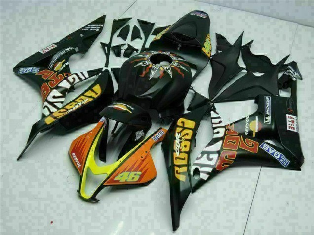 Affordable 2007-2008 Black Yellow Repsol 46 Honda CBR600RR Motorcycle Bodywork Canada Affordable 2007-2008 Black Yellow Repsol 46 Honda CBR600RR Motorcycle Bodywork Canada