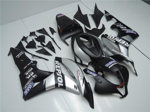 Affordable 2007-2008 Silver Repsol Black Honda CBR600RR Bike Fairings Canada Affordable 2007-2008 Silver Repsol Black Honda CBR600RR Bike Fairings Canada