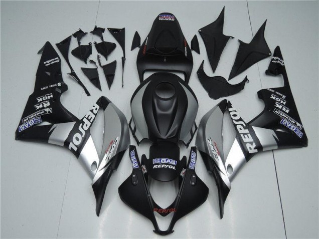 Affordable 2007-2008 Silver Repsol Black Honda CBR600RR Bike Fairings Canada Affordable 2007-2008 Silver Repsol Black Honda CBR600RR Bike Fairings Canada