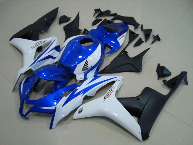 Affordable 2007-2008 Blue White Matte Black Honda CBR600RR Motorcycle Replacement Fairings Canada Affordable 2007-2008 Blue White Matte Black Honda CBR600RR Motorcycle Replacement Fairings Canada