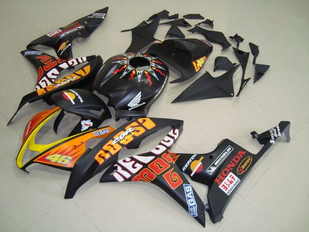 Affordable 2007-2008 Matte Black Rossi Honda CBR600RR Motorcycle Fairing Kits Canada