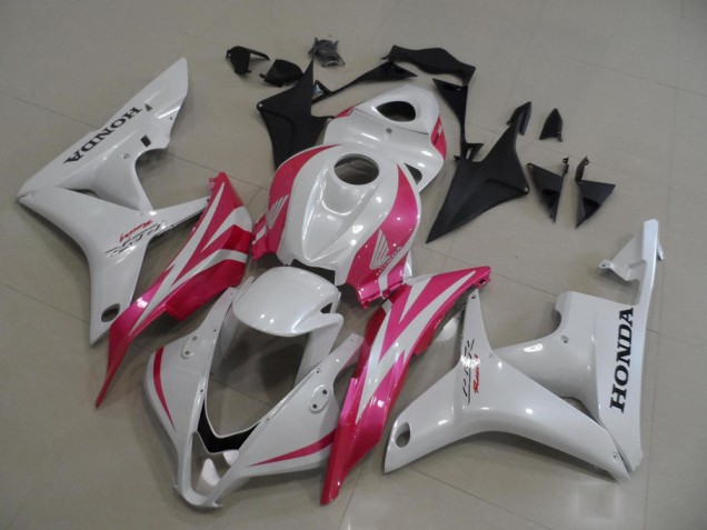 Affordable 2007-2008 Pearl White with Pink Honda CBR600RR Motorbike Fairing Canada Affordable 2007-2008 Pearl White with Pink Honda CBR600RR Motorbike Fairing Canada