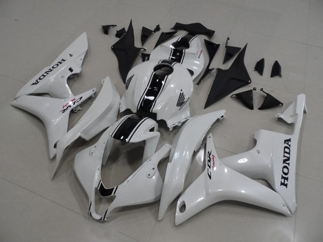 Affordable 2007-2008 Pearl White with Black Stripe Honda CBR600RR Bike Fairings Canada Affordable 2007-2008 Pearl White with Black Stripe Honda CBR600RR Bike Fairings Canada