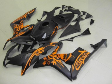 Affordable 2007-2008 Matte Black Orange Sticker Honda CBR600RR Motorbike Fairing Canada