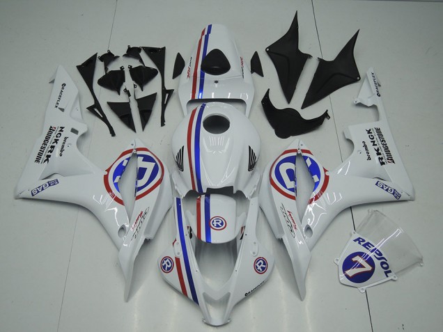 Affordable 2007-2008 White Honda CBR600RR Motor Bike Fairings Canada Affordable 2007-2008 White Honda CBR600RR Motor Bike Fairings Canada
