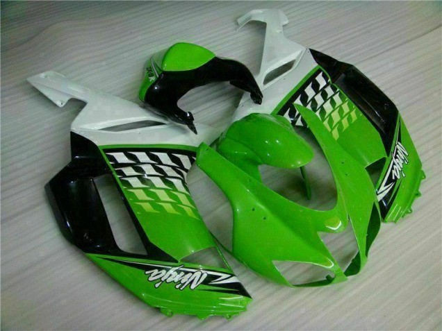 Affordable 2007-2008 Green White Ninja Kawasaki ZX6R Motorbike Fairing Canada Affordable 2007-2008 Green White Ninja Kawasaki ZX6R Motorbike Fairing Canada