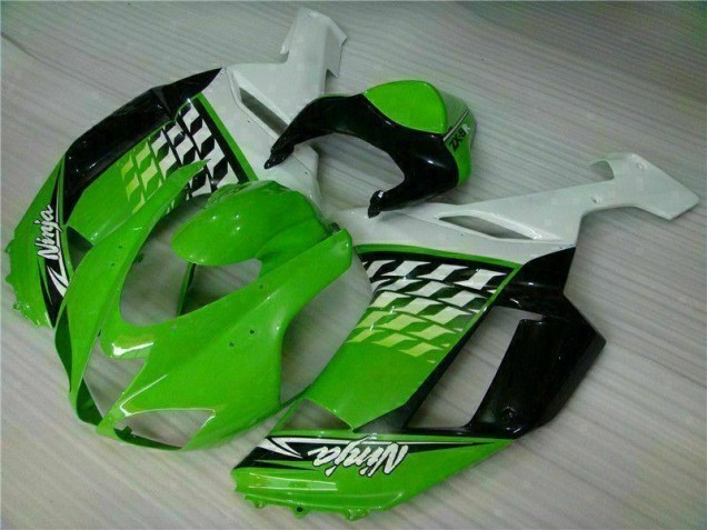 Affordable 2007-2008 Green White Ninja Kawasaki ZX6R Motorbike Fairing Canada Affordable 2007-2008 Green White Ninja Kawasaki ZX6R Motorbike Fairing Canada