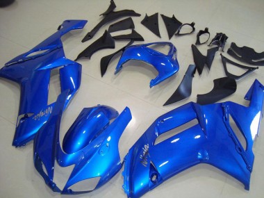 Affordable 2007-2008 Blue Kawasaki ZX6R Motorcycle Fairings Kit Canada