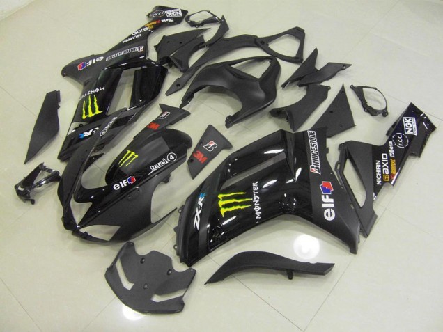Affordable 2007-2008 Black Monster Kawasaki ZX6R Motorcylce Fairings Canada Affordable 2007-2008 Black Monster Kawasaki ZX6R Motorcylce Fairings Canada