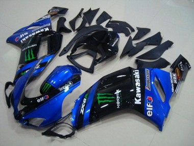 Affordable 2007-2008 Blue Monster Kawasaki ZX6R Motorbike Fairings Canada