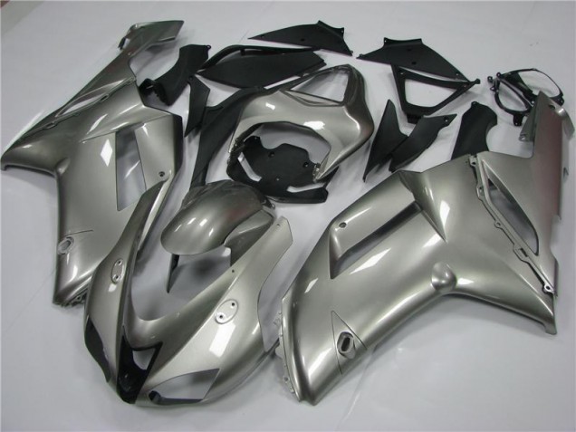 Affordable 2007-2008 Grey Kawasaki ZX6R Moto Fairings Canada Affordable 2007-2008 Grey Kawasaki ZX6R Moto Fairings Canada