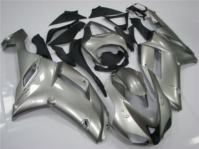 Affordable 2007-2008 Grey Kawasaki ZX6R Moto Fairings Canada Affordable 2007-2008 Grey Kawasaki ZX6R Moto Fairings Canada