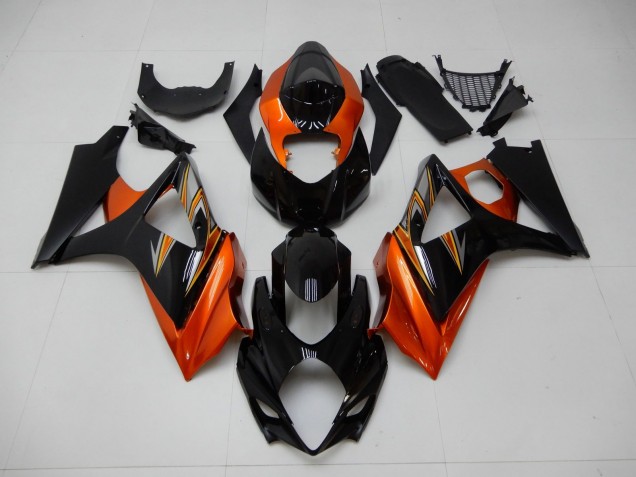 Affordable 2007-2008 Orange Black Suzuki GSXR 1000 K7 Motor Fairings Canada Affordable 2007-2008 Orange Black Suzuki GSXR 1000 K7 Motor Fairings Canada