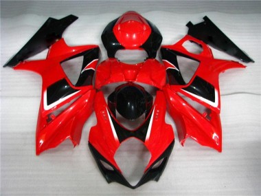 Affordable 2007-2008 Red Black Suzuki GSXR 1000 K7 Bike Fairings Canada