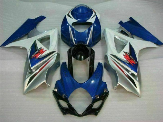 Affordable 2007-2008 Blue White Suzuki GSXR 1000 K7 Bike Fairings Canada