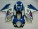 Affordable 2007-2008 Blue White Suzuki GSXR 1000 K7 Bike Fairings Canada