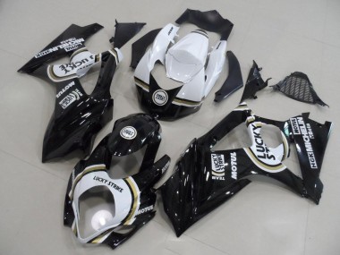 Affordable 2007-2008 Black Lucky Strike Suzuki GSXR 1000 K7 Bike Fairings Canada