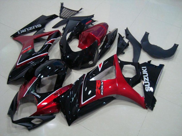 Affordable 2007-2008 Red Black Suzuki GSXR 1000 K7 Moto Fairings Canada Affordable 2007-2008 Red Black Suzuki GSXR 1000 K7 Moto Fairings Canada