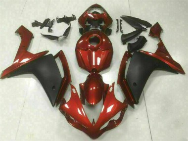 Affordable 2007-2008 Red Black Yamaha YZF R1 Bike Fairing Kit Canada