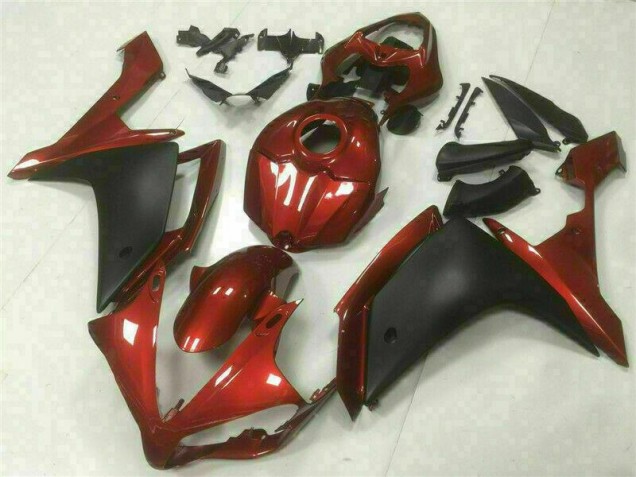 Affordable 2007-2008 Red Black Yamaha YZF R1 Bike Fairing Kit Canada