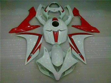 Affordable 2007-2008 White Red Yamaha YZF R1 Motorbike Fairing Canada