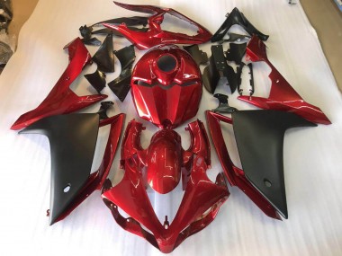 Affordable 2007-2008 Matte Black Red Yamaha YZF R1 Motorbike Fairing Kits Canada
