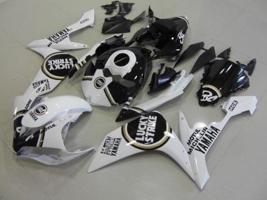 Affordable 2007-2008 Black Lucky Strike Yamaha YZF R1 Moto Fairings Canada