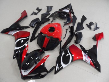 Affordable 2007-2008 Black Red Glossy Yamaha YZF R1 Motorcycle Replacement Fairings Canada