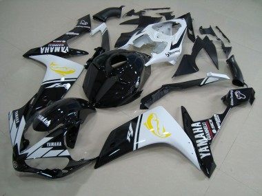 Affordable 2007-2008 Black White Dolphin Yamaha YZF R1 Motorcyle Fairings Canada